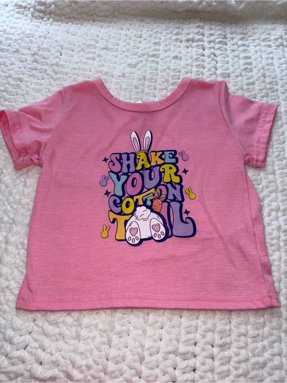 Pink Kids' 'Shake Your Cotton Tail' Graphic Tee